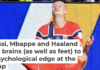 Norway’s Erling Haaland celebrates scoring his side’s opening goal during the World Cup group match against Iraq on June 16, 2026. (AP Photo/Martin Meissner) AP Photo/Martin Meissner